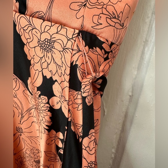 Lulu’s Tea Gardens Rusty Rose Floral Print Satin Maxi Dress - Picture 8 of 16